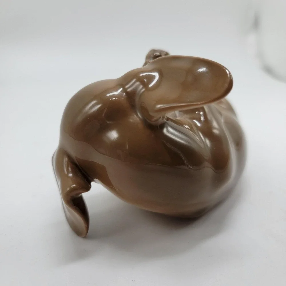 Royal Copenhagen 1407 / 1408 Dachshund Puppy Dogs Figurines Set Porcelain No Box